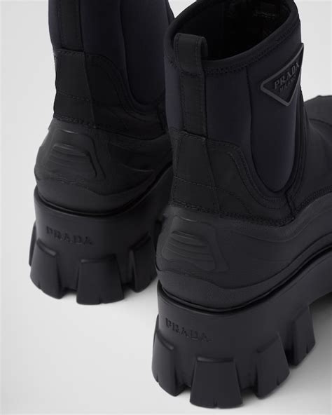 prada nylon heeled boots|re nylon gabardine boots.